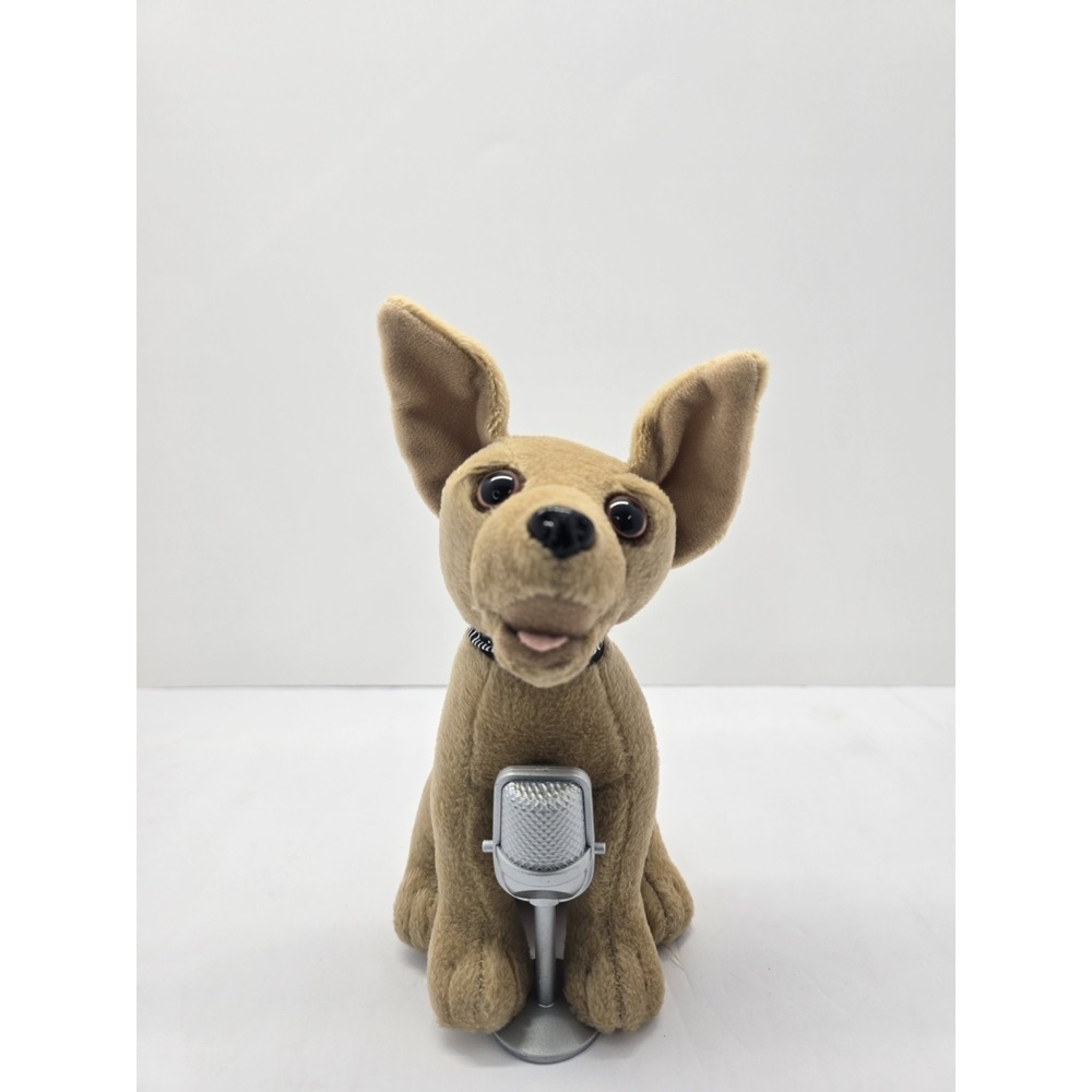 Yo Quiero Taco Bell Chihuahua 6" Plush Dog Sings "Chances Are" w/ Microphone